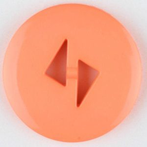 Blouse Buttons | Polyamide Button, Round, 2 Holes – Size: 13Mm – Color: Orange