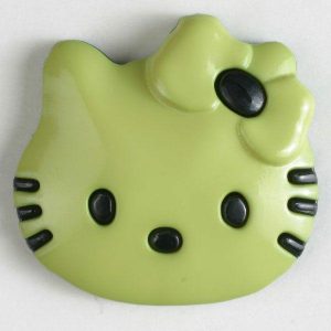 Jacket Buttons | Cat Button – Size: 20Mm – Color: Green