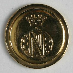 Jacket Buttons | Coat Of Arms Button, Full Metal – Size: 20Mm – Color: Gold