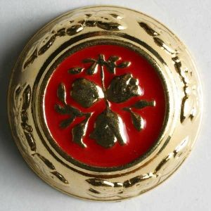 Jacket Buttons | Jewellery Button, Full Metal – Size: 25Mm – Color: Red