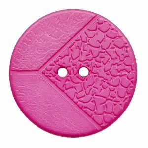 Suit Buttons | Polyamide Button Round Shape With 2 Holes – Size: 30Mm – Color: Pink