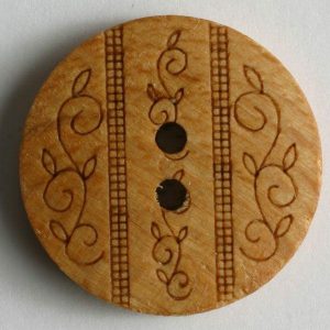 Jacket Buttons | Wood Button – Size: 23Mm – Color: Brown