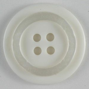 Jacket Buttons | Polyester Button – Size: 15Mm – Color: White